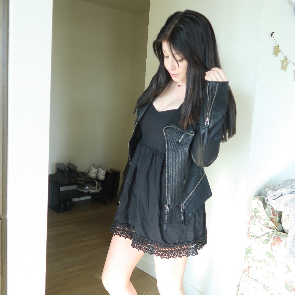 Soft Black Romper -- Size X-Small